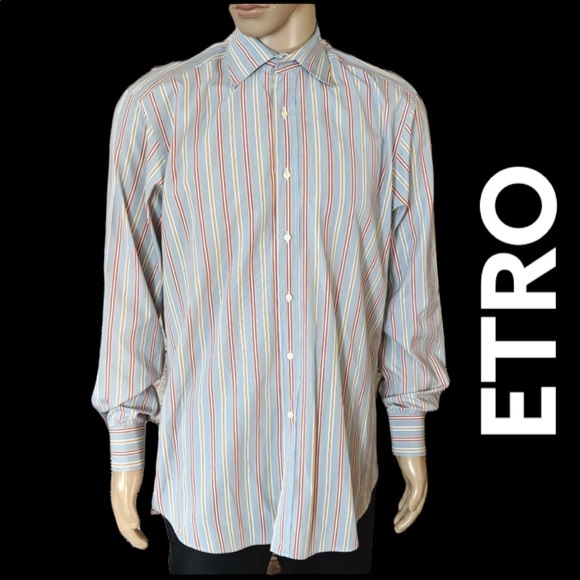 Etro Other - ETRO MILANO STRIPES MENS SHIRT